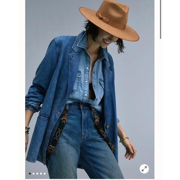 Free People Lack of Color Rancher wool Felt Hat light tan  display picture 3